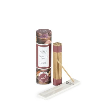 Ashleigh & Burwood Set dišečih palčk mini s keramičnim stojalom MAROŠKA ZAČIMBA, 12 cm