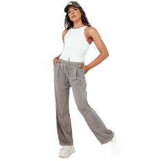 Dstreet Ženske hlače s širokimi nogavicami ASTERS sive barve uy2035 M-L