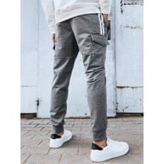 Dstreet Moške športne hlače MINOS svetlo sive barve ux4275 2XL-3XL