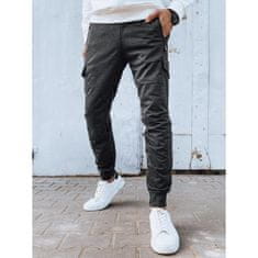 Dstreet Moške športne hlače MINOS temno sive barve ux4276 2XL-3XL