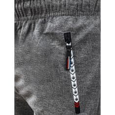 Dstreet Moške športne hlače LIVAS svetlo sive barve ux4278 M-L