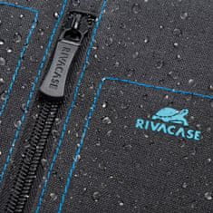 RivaCase 7560 Canvas 15,6" črn vodoodporni nahrbtnik za prenosnik