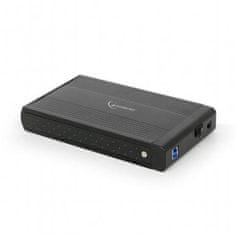 Gembird 3,5" EE3-U3S-3 USB3.0 Black, ohišje za disk