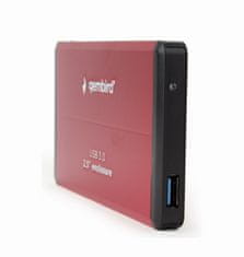 Gembird 2,5" EE2-U3S-2-R USB 3.0 Red, ohišje za disk