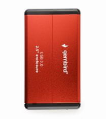 Gembird 2,5" EE2-U3S-2-R USB 3.0 Red, ohišje za disk