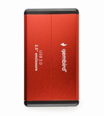 Gembird 2,5" EE2-U3S-2-R USB 3.0 Red, ohišje za disk