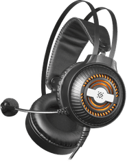 Defender Stellar (64520) Gaming regulacija glasnosti 2.0 črne, naglavne slušalke z mikrofonom
