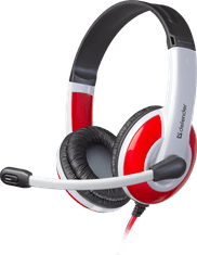 Defender Warhead G-120 (64098) regulacija glasnosti bele/rdeče, naglavne slušalke z mikrofonom