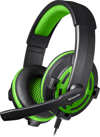 Defender Warhead G-300 (64128) Gaming 2.0 regulacija glasnosti črne/zelene, naglavne slušalke z mikrofonom