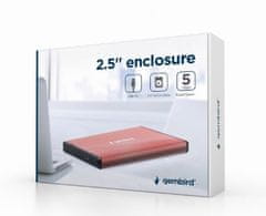 Gembird EE2-U3S-3-P USB3.0 mini 2,5" roza aluminjasto prenosno ohišje za trdi disk