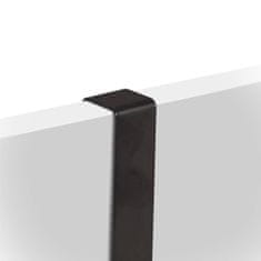 Zeller Obešalnik za vrata, kovina in les, črna24,5x5x25