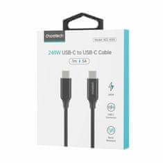 Choetech kabel USB 2.0 C-C 240W 1m črn XCC-1035
