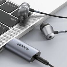 Ugreen zvočna kartica USB - Jack 3,5mm zunanja AUX adapter CM383
