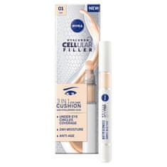 Nivea Hyaluron Cellular Filler Cushion Toning krema za oči 3 v 1 01 svetel odtenek 4 ml