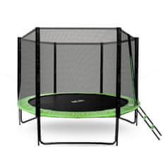 Aga Sport Pro Trampolin 305 cm svetlo zelena + zaščitna mreža + lestev