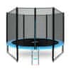 Aga Sport Pro trampolin 305 cm svetlo modra + zaščitna mreža + lestev