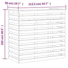 Vidaxl Zunanja barska miza 113,5x50x103 cm trdna borovina