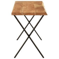 Vidaxl Klop z naravnim robom 105 cm trden akacijev les