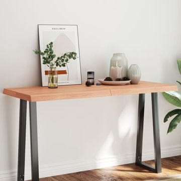 Vidaxl vidaXL Namizna plošča svetlo rjava 140x60x(2-6) cm lesena z naravnim robom