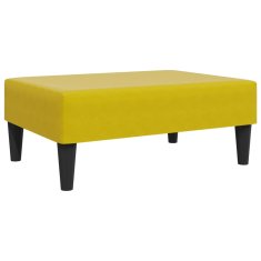 Greatstore Stolček za noge rumen 77x55x31 cm žamet