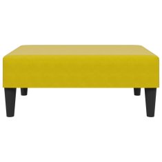 Greatstore Stolček za noge rumen 77x55x31 cm žamet