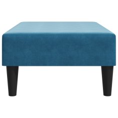 Greatstore Stolček za noge moder 77x55x31 cm žamet