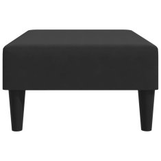 Greatstore Stolček za noge črn 77x55x31 cm žamet