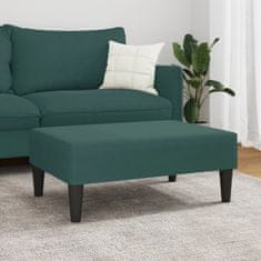 Greatstore Stolček za noge temno zelen 77x55x31 cm žamet