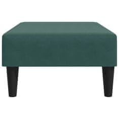 Greatstore Stolček za noge temno zelen 77x55x31 cm žamet