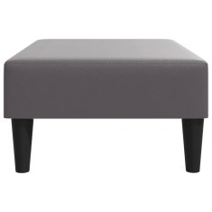 Greatstore Stolček za noge siv 77x55x31 cm umetno usnje