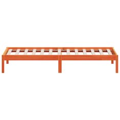 Greatstore Dnevna postelja voščeno rjava 90x190 cm trdna borovina