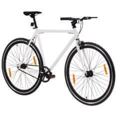 Greatstore Kolo z eno prestavo belo in črno 700c 51 cm