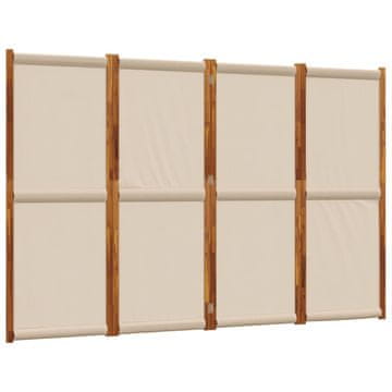 Vidaxl Paravan 4-delni taupe 280x180 cm