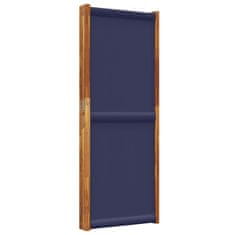 shumee Paravan 4-delni temno moder 280x180 cm