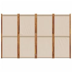shumee Paravan 4-delni taupe 280x180 cm