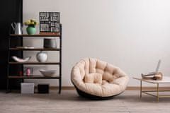Woody Fashion Puf, Kiku Large - Kremasta