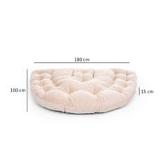 Woody Fashion Puf, Kiku Large - Kremasta