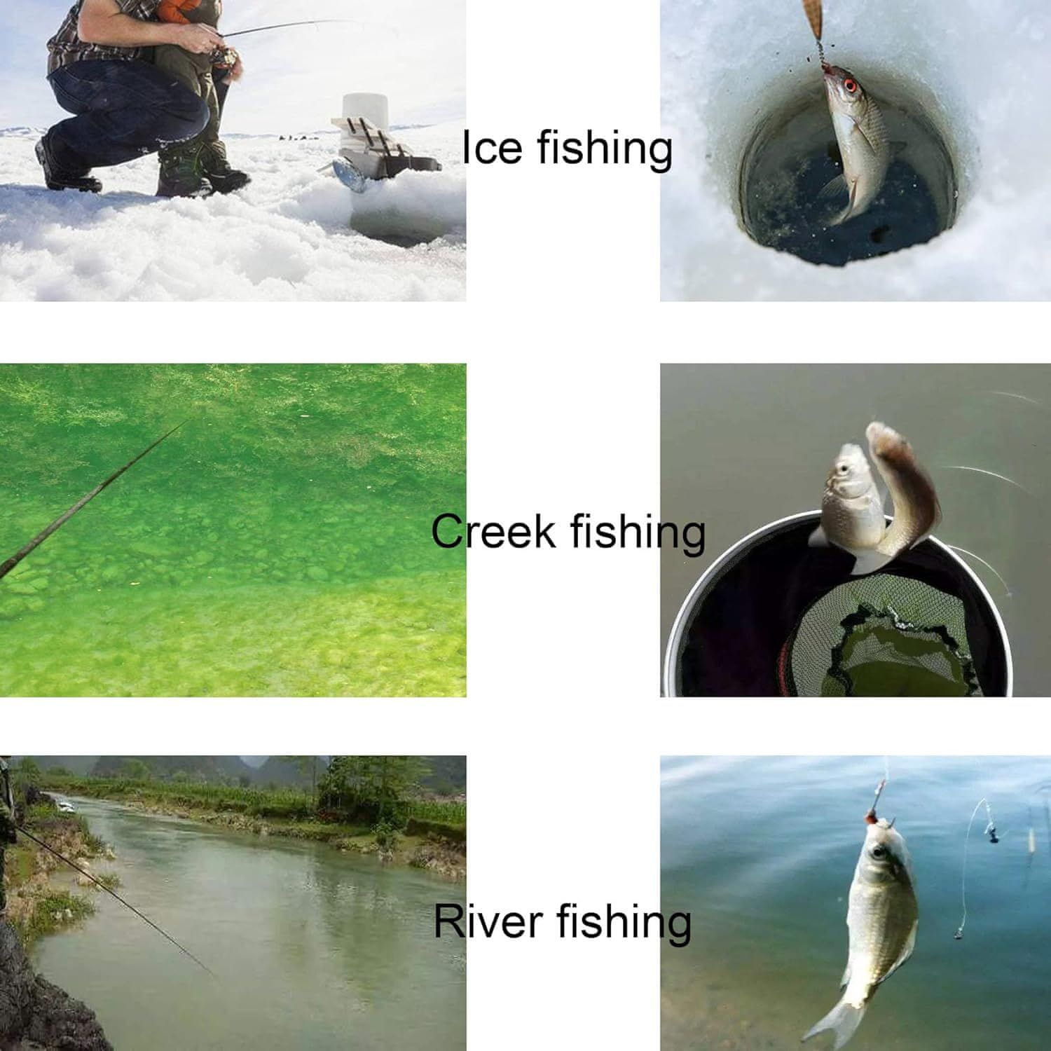 Netscroll Prenosna žepna teleskopska ribiška palica iz aluminija z kolescem, ribiški komplet, montaža v parih sekundah, priročna ribiška palica za hitre ribiške izlete, za začetnike in otroke, FishCatch