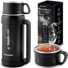 Berdsen Vakuumski termos 1500 ml BD-781 črne barve