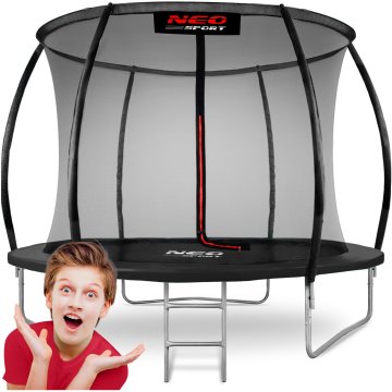 shumee Profilirani vrtni trampolin 8ft/252cm z notranjo mrežo Neo-Sport