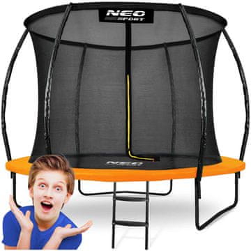 shumee Profilirani vrtni trampolin 8ft/252cm z notranjo mrežo Neo-Sport