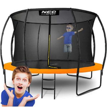 shumee Profilirani vrtni trampolin 12ft/374cm z notranjo mrežo Neo-Sport