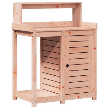 Vidaxl Miza za sajenje s policami 82,5x50x109,5 cm trden douglas les