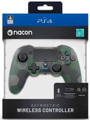 Nacon brezžični kontroler za PS4, asimetričen, motiv Green Camo