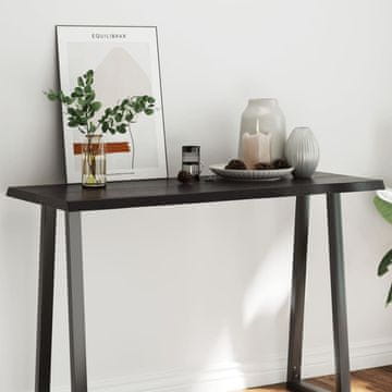Vidaxl vidaXL Namizna plošča temno rjava 120x50x(2-4) cm lesena z naravnim robom