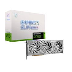 Grafična kartica nVidia RTX4060Ti GAMING X Slim Bela - 16GB GDDR6 | 1xHDMI 2.1a 3xDisplayport 1.4a (V517-001R)