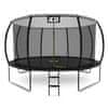 Aga SPORT EXCLUSIVE Trampolin 366 cm črn + zaščitna mreža + lestev