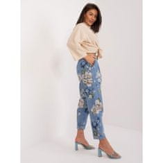 ITALY MODA Unisex ženske hlače s cvetličnim potiskom DHJ-SP-1365.77_406785 Univerzalni