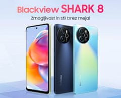 Blackview Shark 8 pametni telefon, 8/128GB, 4G LTE, 120Hz + ovitek, modra