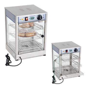 Royal Catering Ogrevana vitrina 850 W, širina 35,5 cm